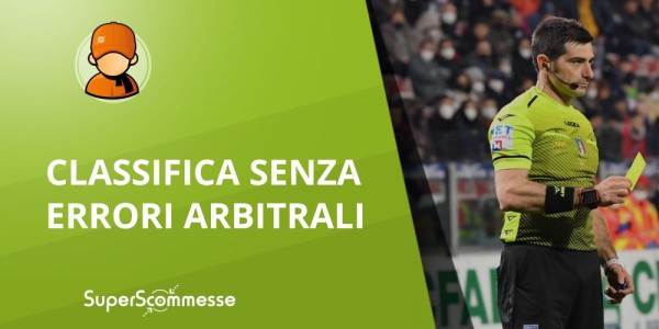 Classifica Serie A senza errori arbitrali