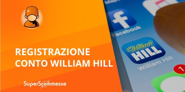 WilliamHill registrazione, come aprire il conto online anche con lo spid