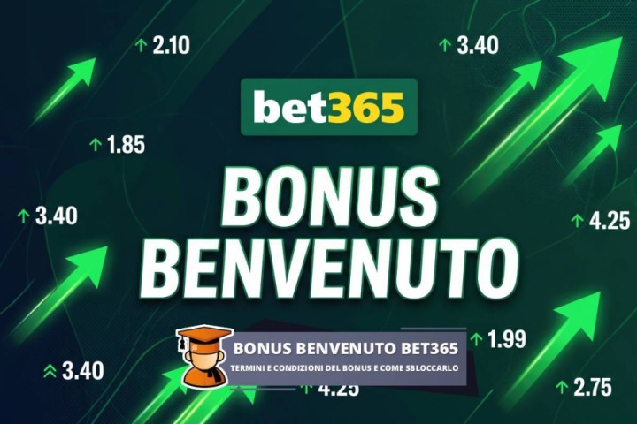 Bonus benvenuto Bet365: 500€ Sport e 2000€ Casino