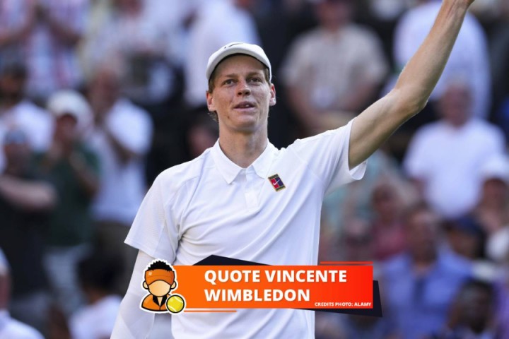 Quote vincente Wimbledon 2026, le scommesse sulla finale Sinner Zverev