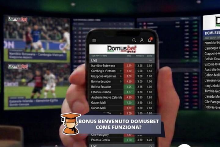 Bonus benvenuto Domusbet: fino a 10.855€ per le scommesse sportive
