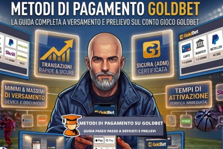 Goldbet ricarica e prelievo: guida sul voucher, sugli altri metodi e tempistiche