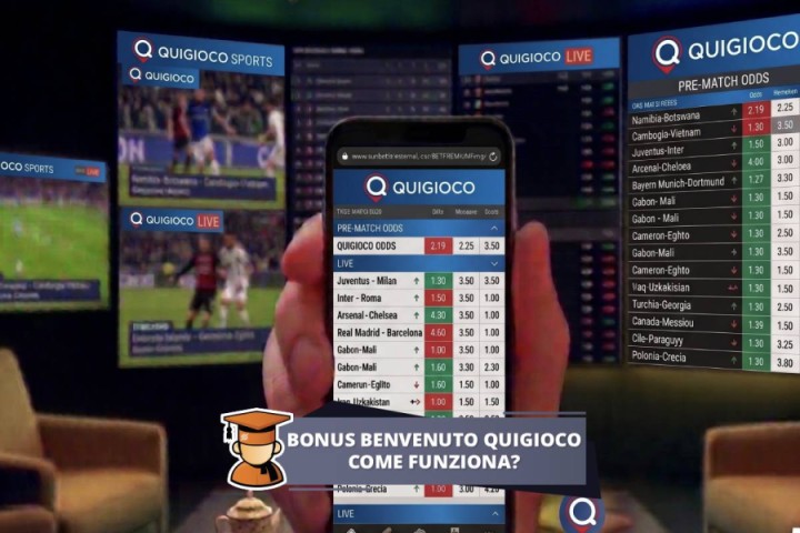 QuiGioco bonus benvenuto, bonus fino a 1350 euro sulle scommesse sportive