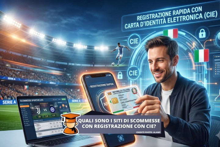 Siti scommesse con registrazione CIE, apertura conto e bonus esclusivi | Superscommesse.it