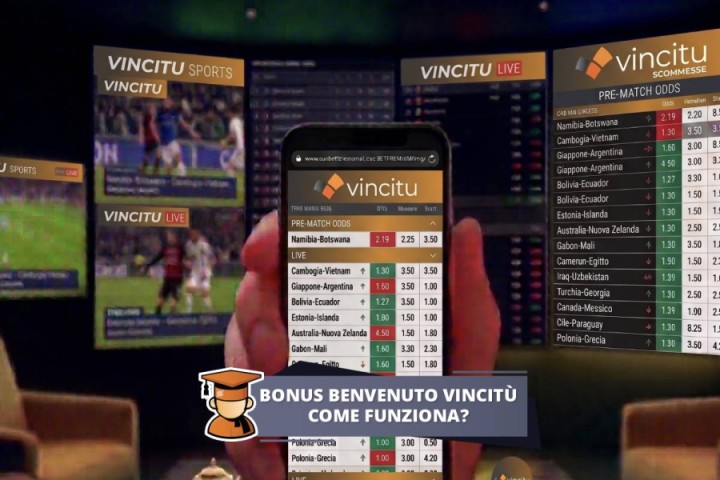 Vincitu bonus benvenuto fino a 60 euro per le scommesse sportive