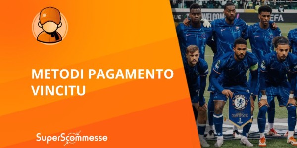 Vincitu prelievi e depositi, tutti i metodi di pagamento