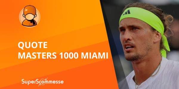 Quote vincente ATP Miami 2025, chi è favorito alla vittoria del Masters 1000?