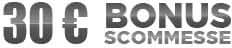 30 euro di bonus benvenuto su Sisal Matchpoint